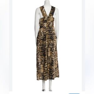 Rachel Comey Animal Print V Neck Jumpsuit - 13.5” Rise